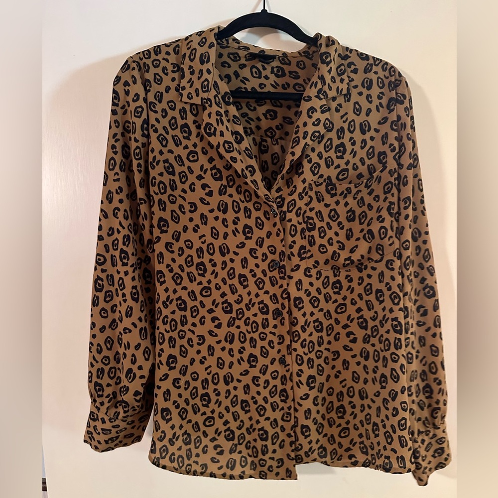 Leopard button up